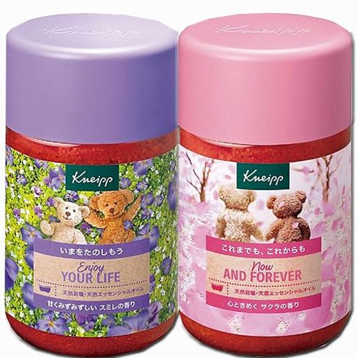 【限定ペアセット】クナイプ バスソルト スミレの香り 850g+サクラの香り 850g (4580294850995+4580294852906)