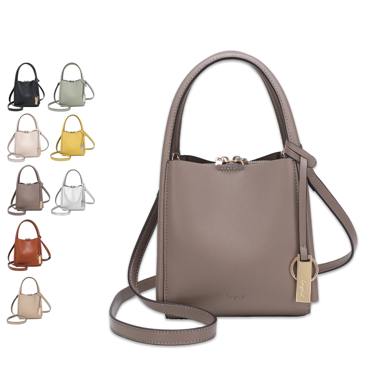 ショルダーバッグ ミニ ハンドバッグ レディース 斜め掛け プレートキーリング付き 52910B