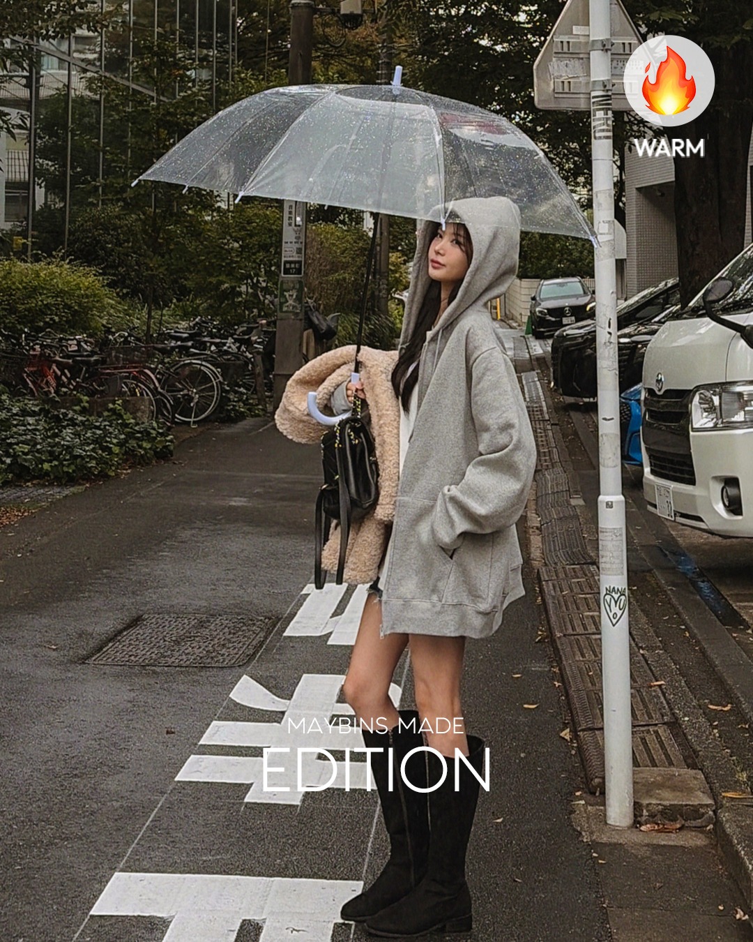 [MADE]サンド起毛フード執業韓国ファッション レディース