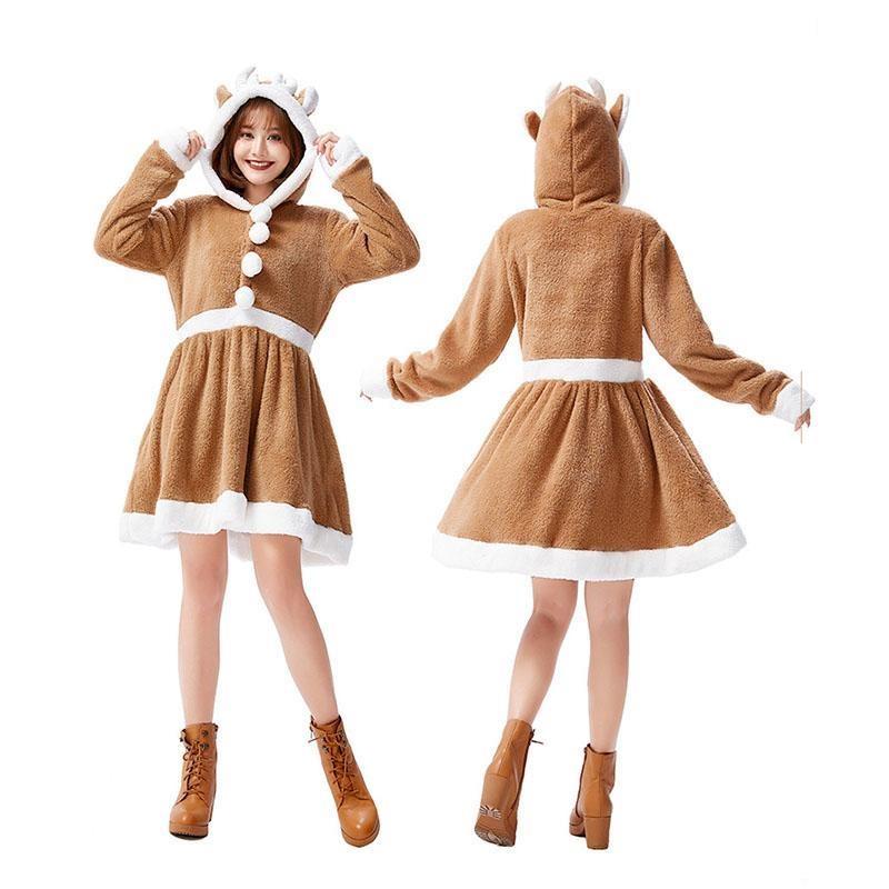 激安販売!クリスマス サンタ コスプレ トナカイ サンタコスプレ クリスマス 鹿 サンタクロース サンタ衣装 レディース パーティー 学園祭 仮装 サンタ コスチューム