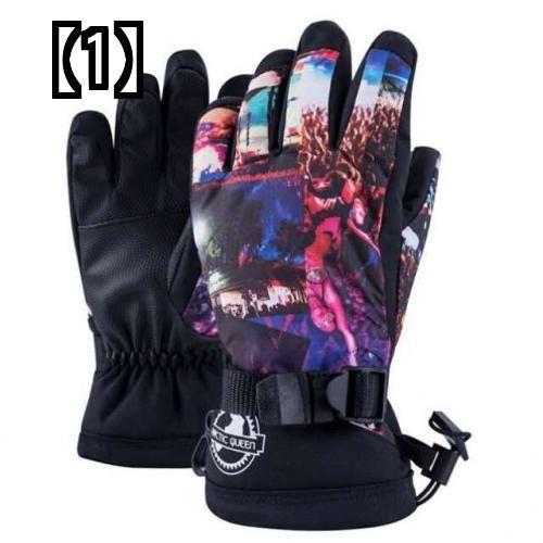 手袋 グローブ スキー スノーボード メンズ レディース 子供用 冬 アウトドア 暖かさ 防風 防水 防寒 ライディング ピンク 黒 白