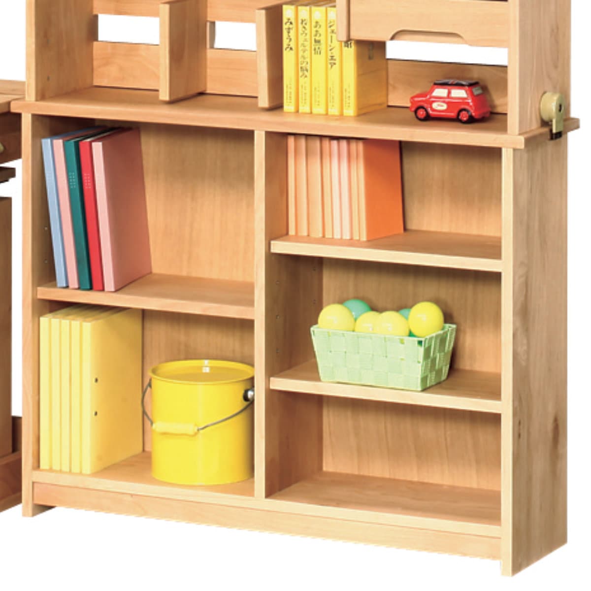 オープンラック 下棚のみ レオ用 ラック 本棚 収納 棚 シェルフ 木製 天然木 収納棚 幅100cm 奥行25cm スリム 書棚 ウッドラック 本 教科書 学習教材 本立て シンプル 19,880円