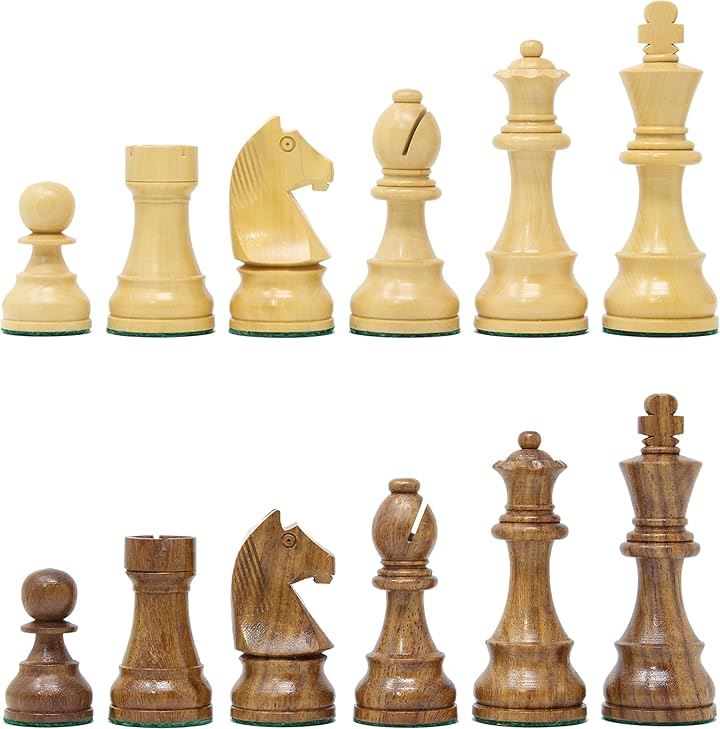 ChessJapan チェス駒 オフィシャル・スタントン 95mm 日本チェス連盟公式用具(マルチカラー)