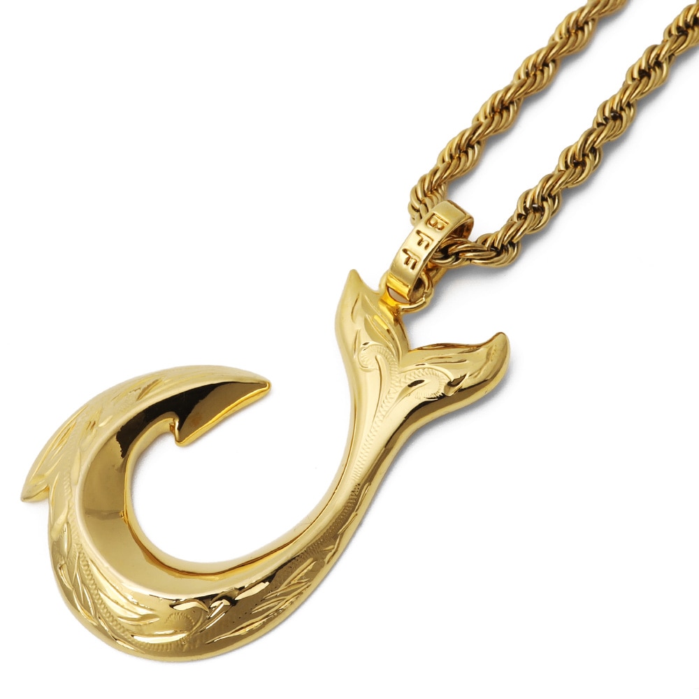 BFF ハワイアン釣り針ネックレス [bffn017-g]