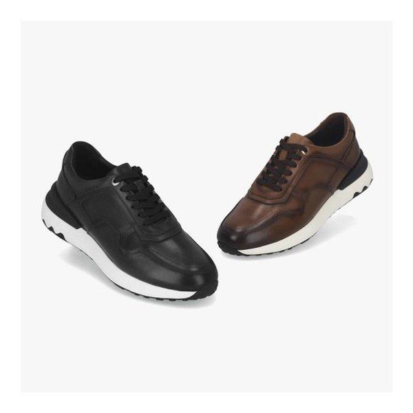 [ハッピーデパート]男性用牛革クラシック陰影スニーカー5.3cm LCMS04