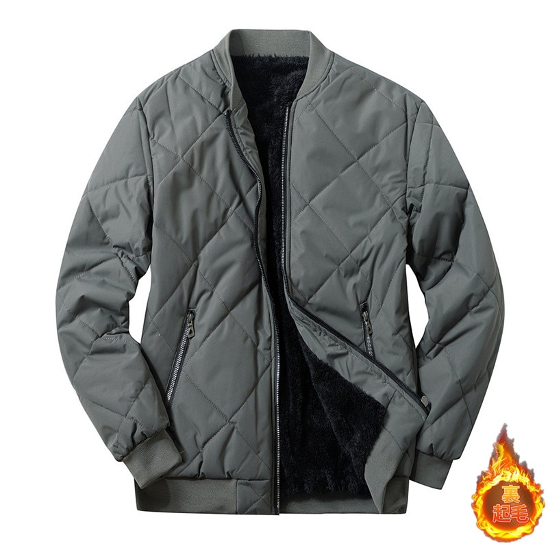 中綿ジャケット メンズ ボアブルゾン 裏起毛 ビジネスコート アウター 秋 冬 あったか 防寒 綿入り