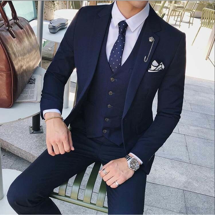 ビジネススーツスリーピースセットアップ1つボタンスーツメンズスlーツ3ピーススーツカジュアルベスト付き細身通勤紳士服結婚式入学式冠婚葬祭就職活