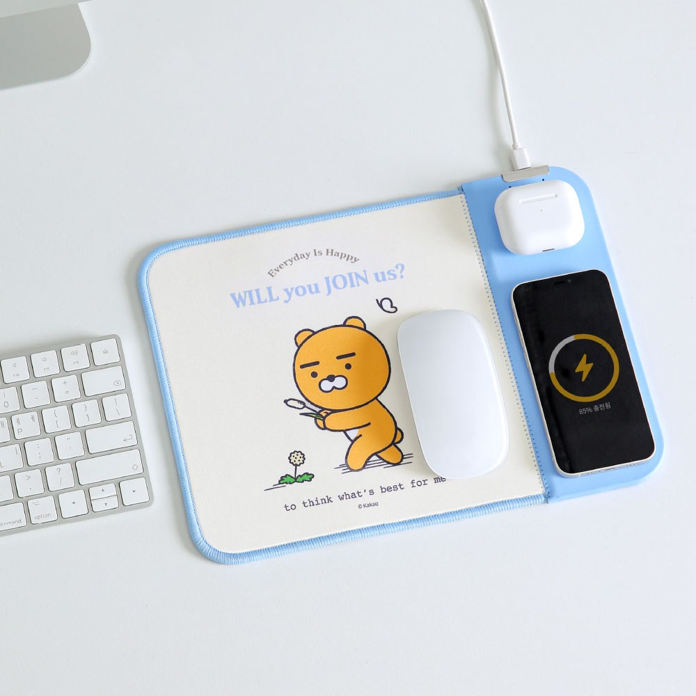 デュアルワイヤレス充電マウスパッド