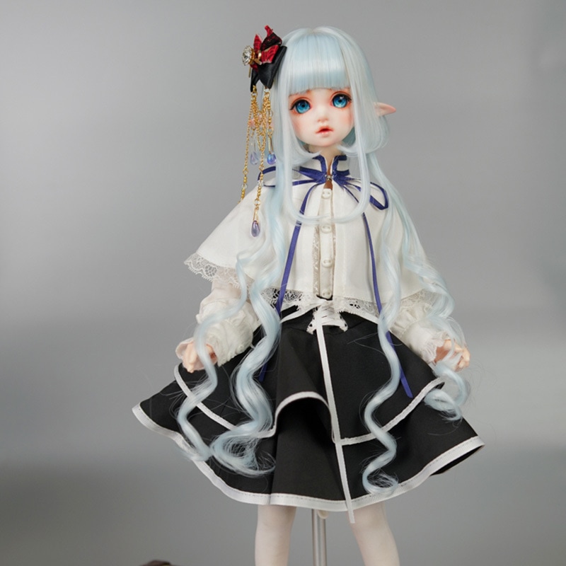 6色BJD人形用ウィッグ ドールウィッグ クラゲスタイルヘア スーパーロング SD/小顔SD/MSD/YOSDサイズ球体関節人形用