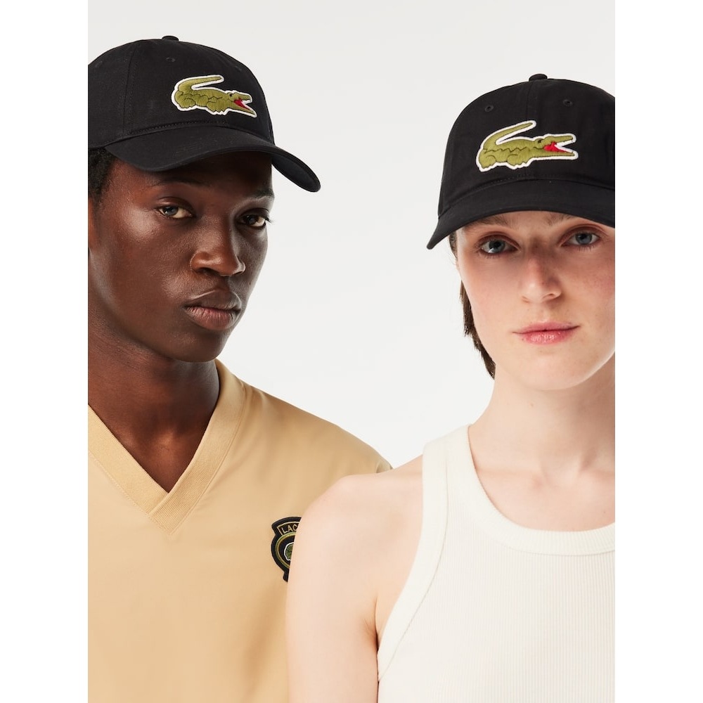 ラコステパブリックビッグクロックベースボールキャップ RK9871-54G 031 Q2NRK9871-54G031