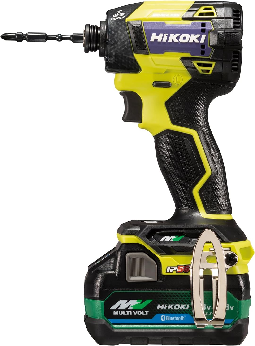 HiKOK【2024年モデル】36V 充電式 インパクトドライバ スパイダーイエロー Bluetooth機能付蓄電池・2ポート充電器・ケース付 WH36DD(2XHYSZ) 正規品 38,596円