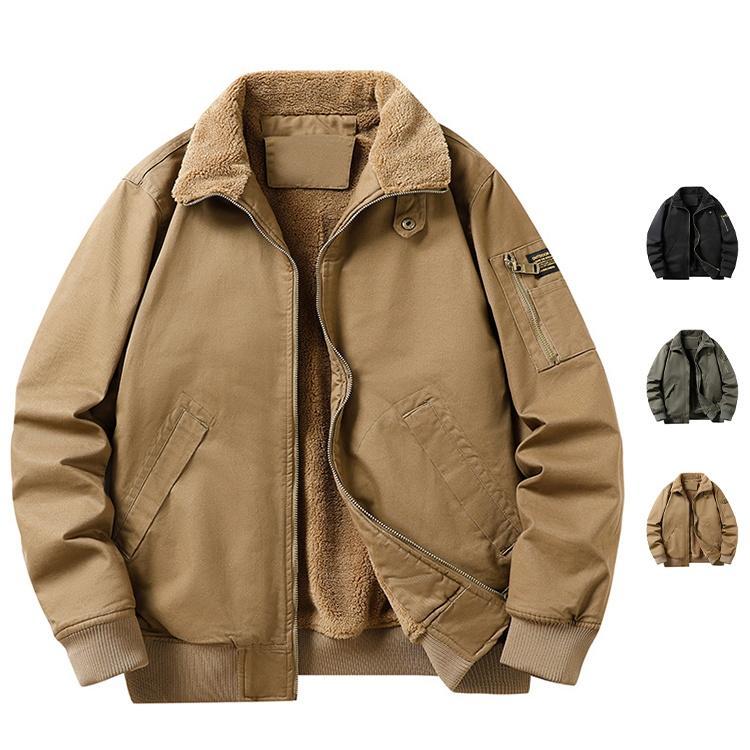 本日の限定商品 メンズ ミリタリージャケット ボアジャケット 防寒着 厚手 裏起毛 ムートンジャケット 登山 秋冬 秋物 アウトドアメンズ ミリタリージャケット ボアジャケット