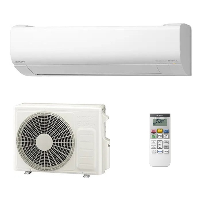 HITACHI 日立 白くまくん RAS-V36R-W ルームエアコン 3.6kW 12畳程度 単相100V スターホワイト 軒先配送のみ