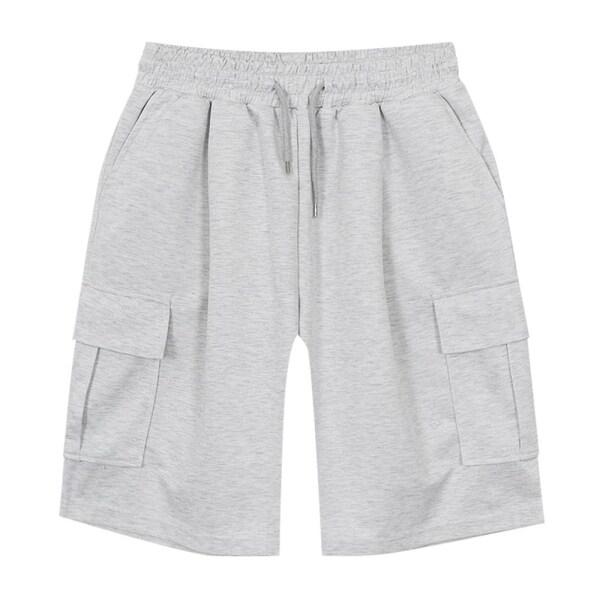 ワイドフィット ストリート カーゴ スウェット バミューダ バンディング 6部 ハーフパンツ パンツ