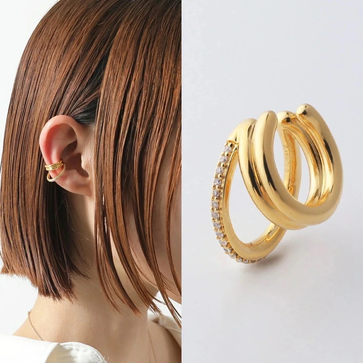 Otiumberg オティウムバーグ イヤーカフ Pave Concero Ear Cuff OT0029-2734 レディース イヤカフ 片耳販売 アクセサリー ゴールド 【ts】