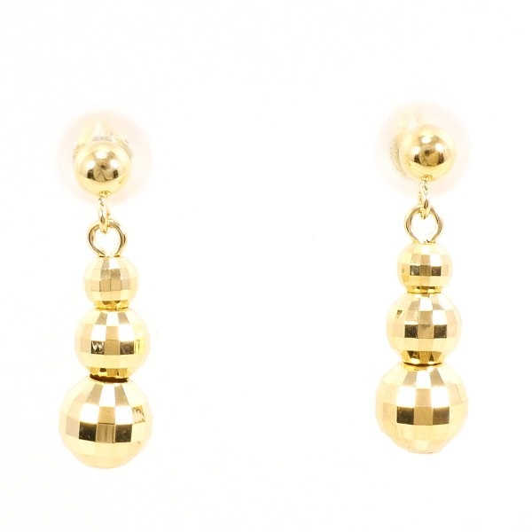 K18 18金 YG イエローゴールド ピアス 総重量約0.8g ジュエリー 中古