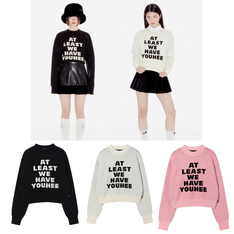 Lettering Pullover knit