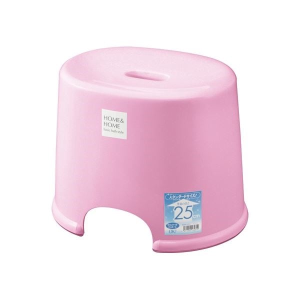 20セット シンプル バスチェア/風呂椅子 250 パステルピンク すべり止め付き 材質：PP HOME＆HOME 33,238円