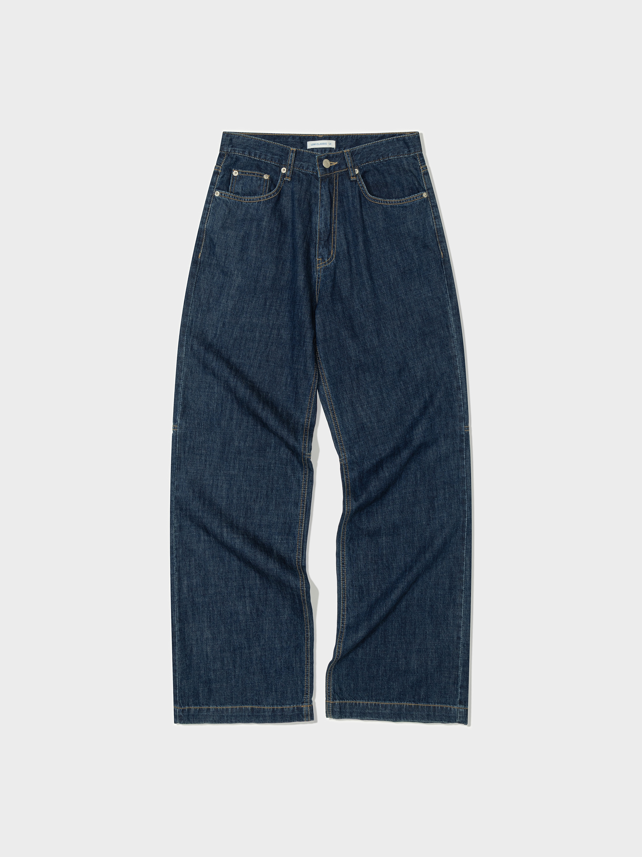 【LOW CLASSIC】 AIRY LOOSE-FIT JEANS : BLUE