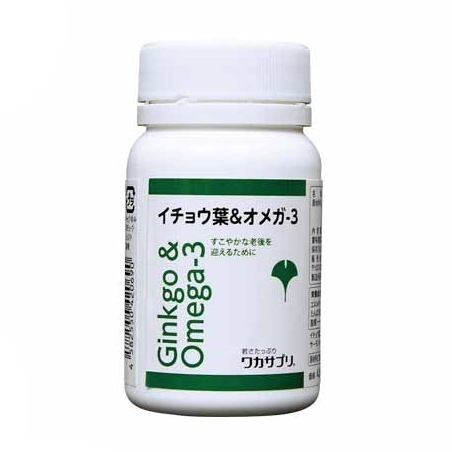 サプリメント イチョウ葉＆オメガ-3　60粒（約1ヶ月分）　健康 冷え性 認知症 抗酸化作用 フラボノイド エイジングケア 糖尿病