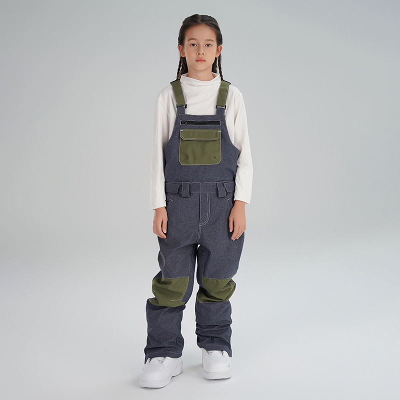 [3日内急速出荷]スノーボードウェア つなぎ パンツ キッズ 子どもウェア スノーウェア スキーウェア スノボ ボトムス 単品 子供用 男女兼用