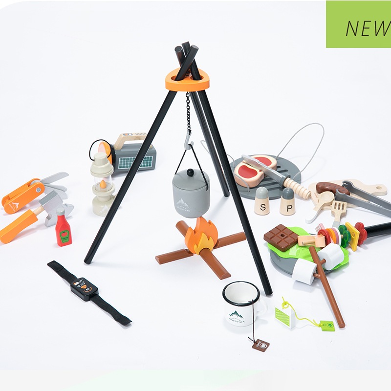 新しいbonfireゲーム子供の家の遊び場シミュレーションインタラクティブおもちゃ木製バーベキューカット快適な教育おもちゃ 5,900円