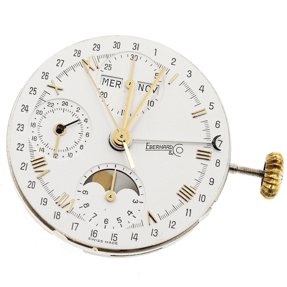 ジャンク エベラール EBERHARD cal.7761 ムーンフェイズ ムーブメント 手巻き メンズ _I-132【中古】