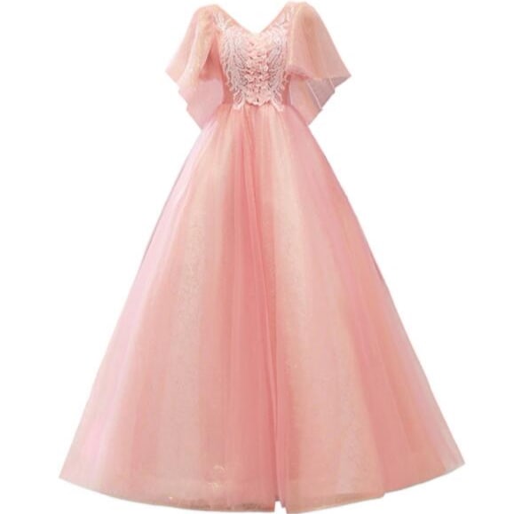 ロングドレス　美品　結婚式　パーティードレス　演出　ウェディング　披露宴　大きいサイズ　演奏会　上品