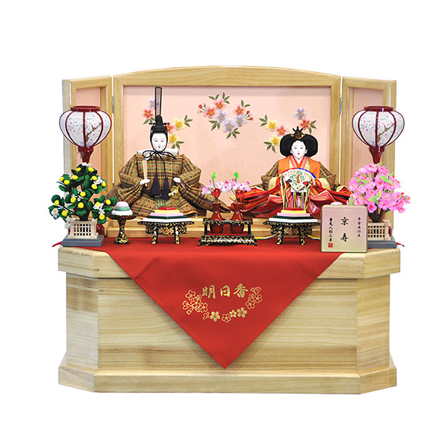 雛人形 ひな人形 お雛様 おひなさま かわいい 手作り 2025年 新作 秀光 限定品 送料無料 コンパクト ミニ 初節句 ひな祭り 収納 二人 ２人 名前 袱紗 買得 お得 人気 ランキング P