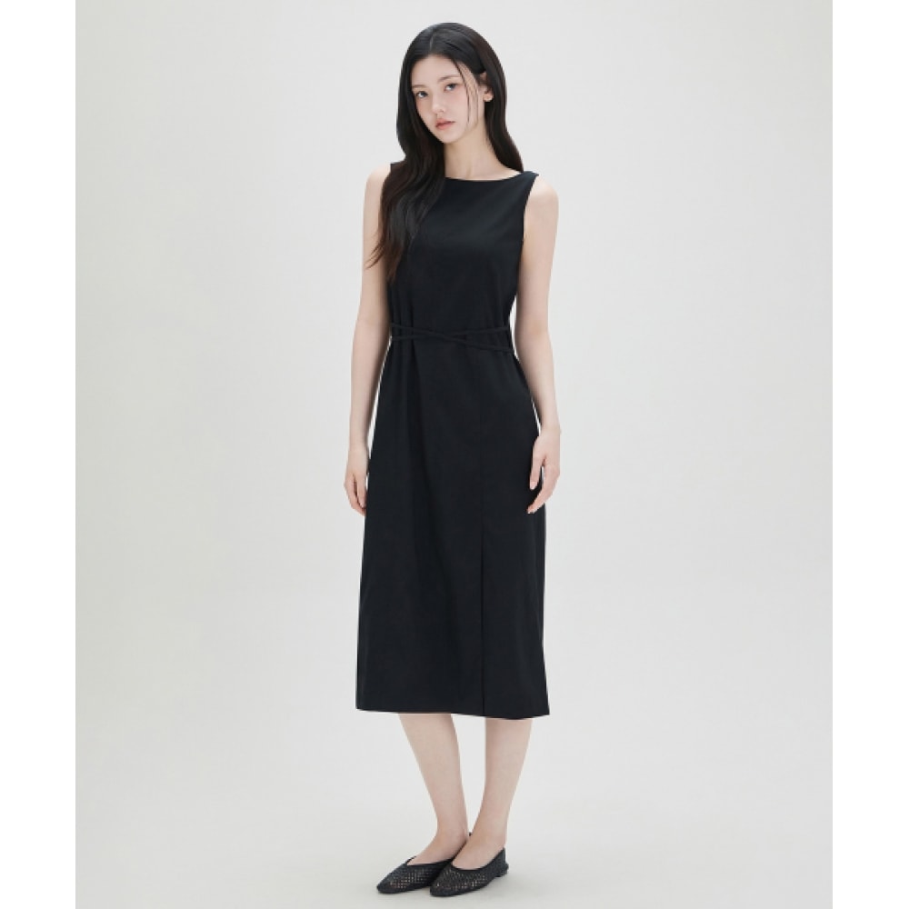 MIXXO [エッセンシャル] ボートネックナシドレス_miwowg710A