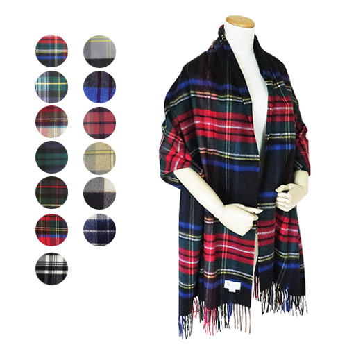 ストール WA000056 CK 大判 マフラー カシミア チェック柄 WA56