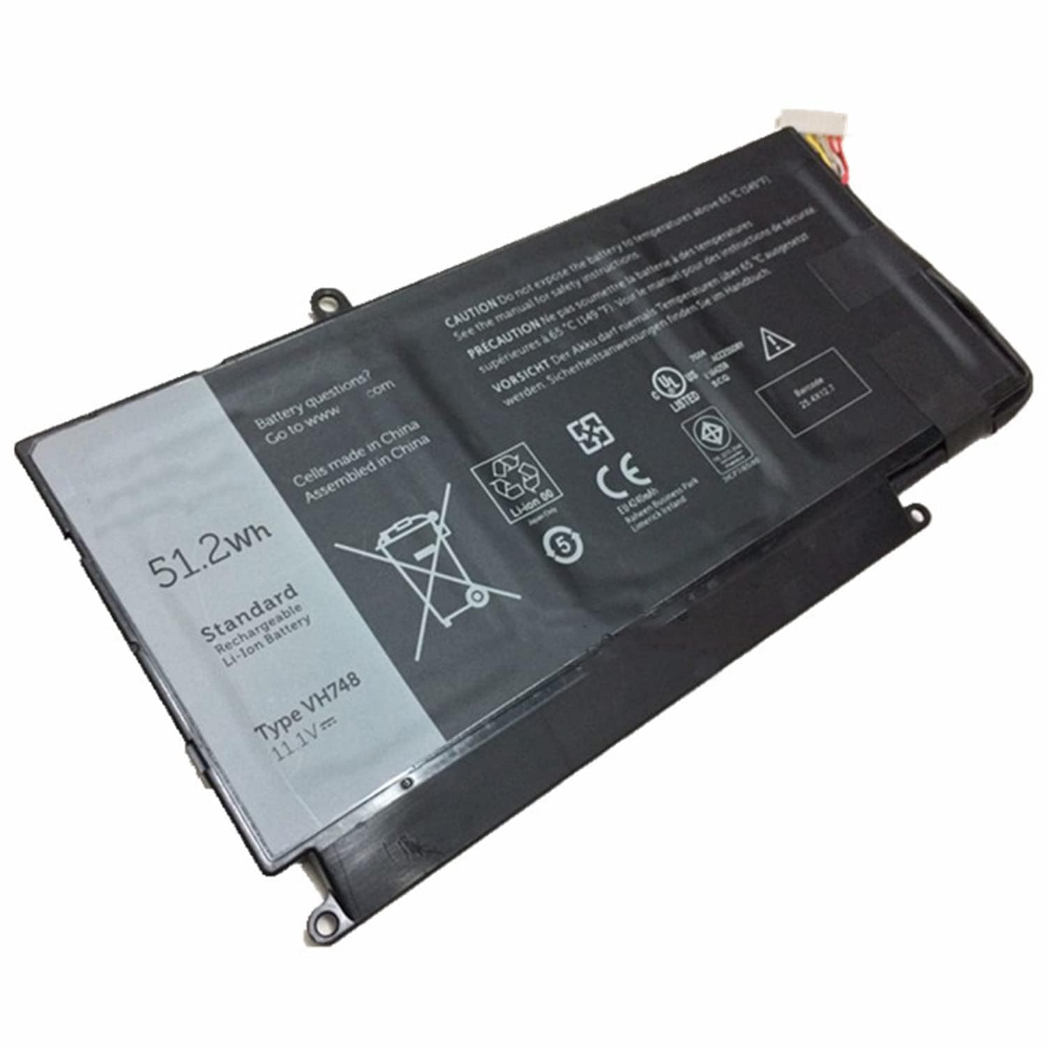 VH748 電池・DELLノートパソコン互換 51.2Wh Vostro 5460 5470 5480 5560 P41G VH748 交換用のバッテリー dc909-A797