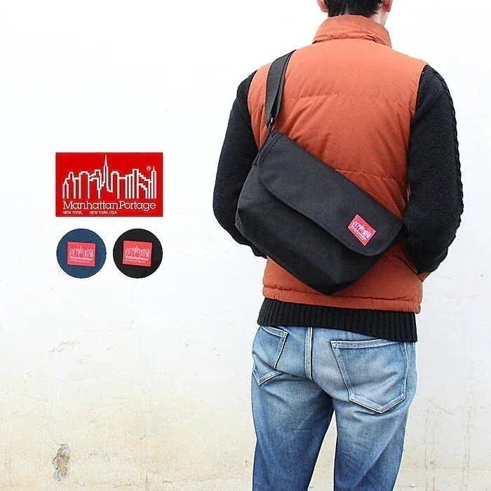 正規品 定番 バッグ カジュアル メッセンジャー スリム 1605-JR-S ブラック ネイビー