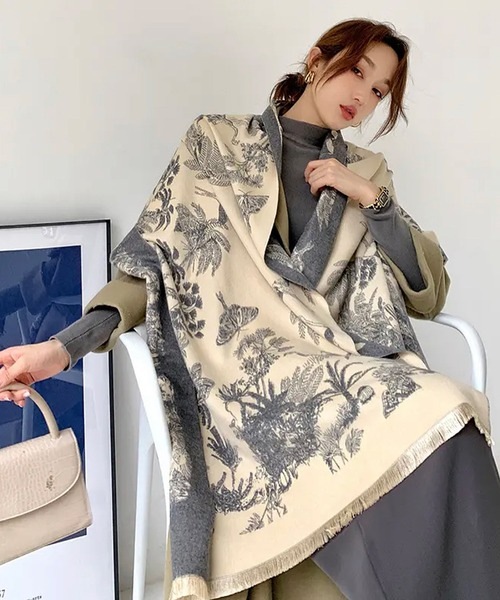 [最安値挑戦]ストール 「 NOLITA / ノリータ 」カシミアタッチ ビスコース 大判 ストール マフラー パシュミナストール 柄 ショール レディース