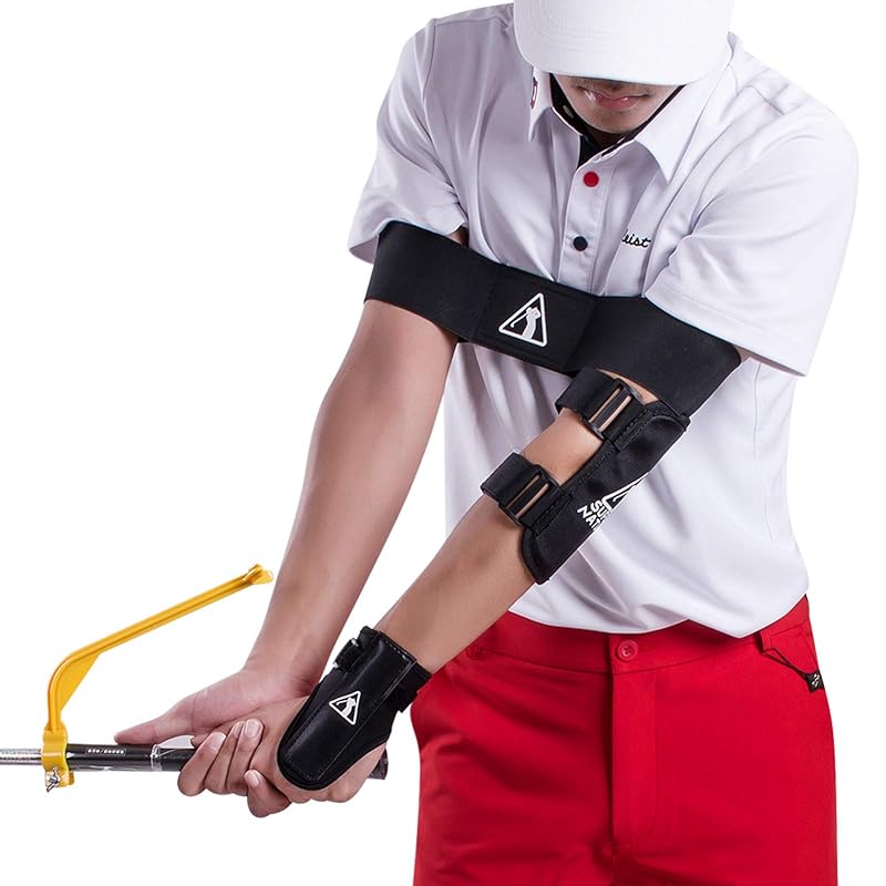 ゴルフ訓練器具5点セット スイングトレーニング用 初心者と子供たちの練習に使用しているのPGAゴルフ矯正器具 ゴルフに必要な体幹を鍛える 正確な位置（肘手首腕足）をちゃんと把握できるように訓練す
