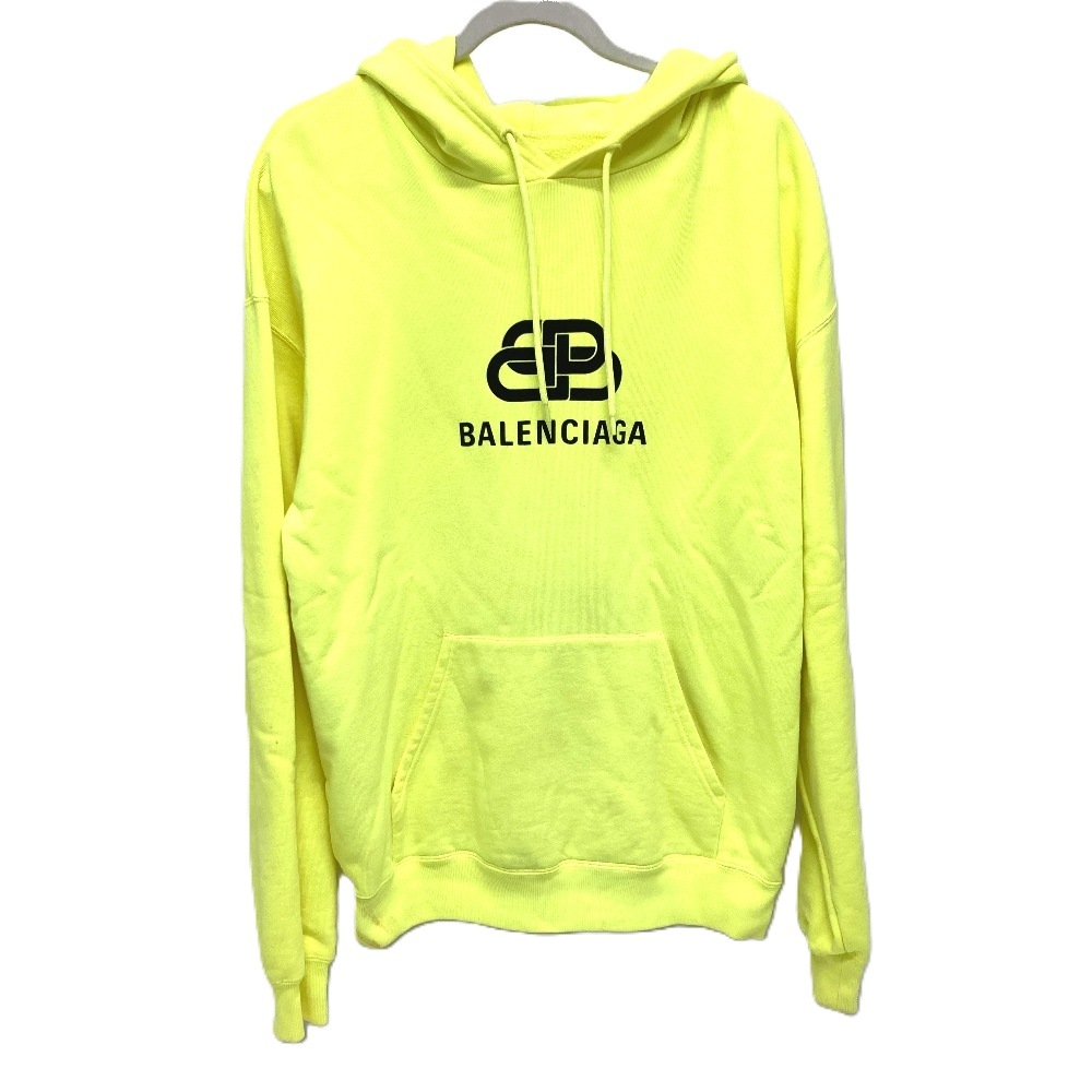 パーカー 583222 BBロゴプリント プルオーバー パーカー フード付き 洋服 コットン イエロー
