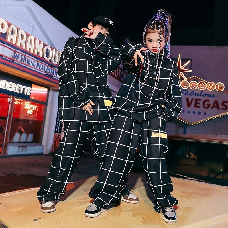 子供ストリートダンストレンド服秋冬男の子ハンサムスーツ子供ヒップホップストリート子供服お正月パフォーマンス衣装 母の日