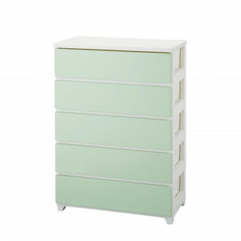 カラースタイルチェスト ワイド5段 CO-ST-W5 ホワイトグリーン/WHGR 26,846円