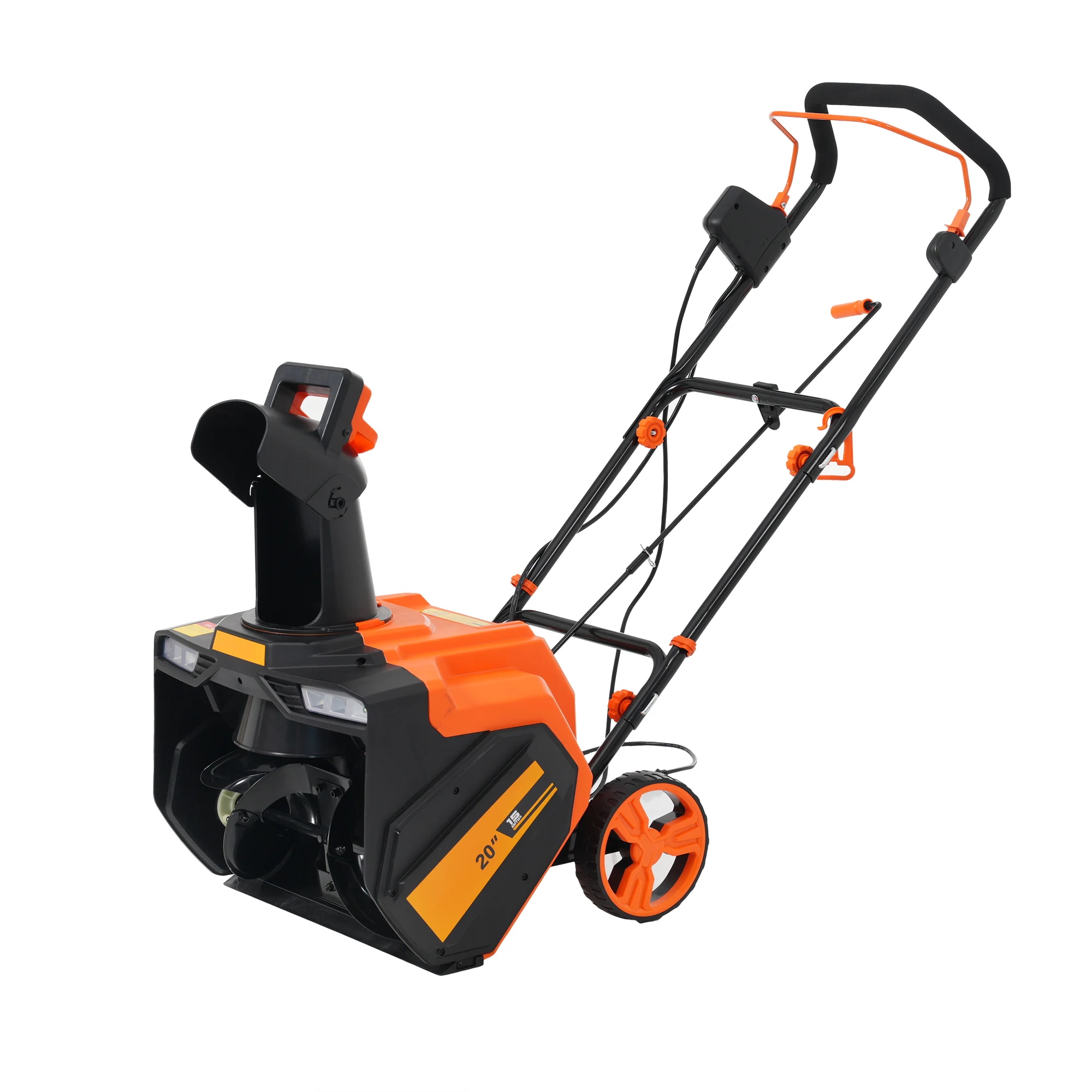 20442024新作 除雪機 小型 LEDライト 家庭用 軽量 除雪幅50cm 除雪高30cm 10M電源ケーブル