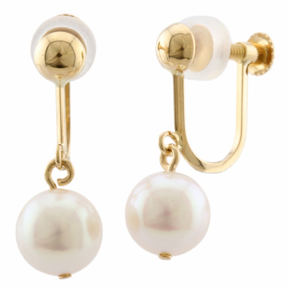 タサキ イヤリング 18金 K18イエローゴールド パール TASAKI 中古 美品