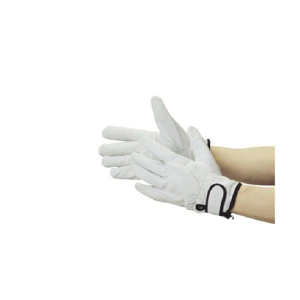 (まとめ) TRUSCO 豚革裏地付 マジック止手袋 LLサイズ TYK-717-LL 1双 (3セット)