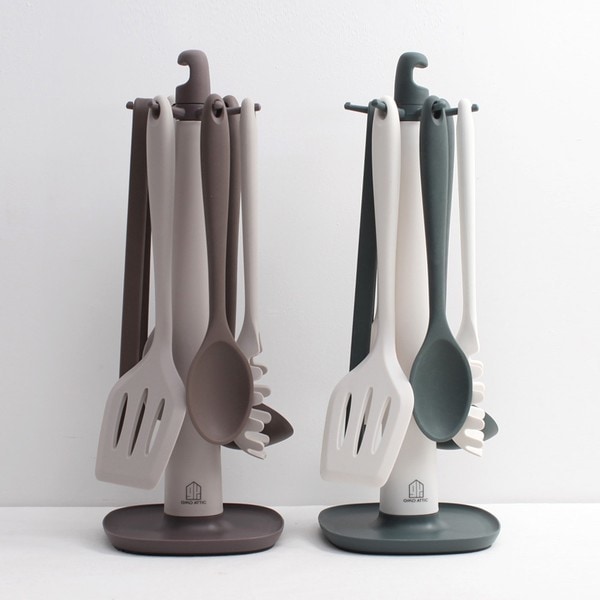 シリコン 調理道具 6点セット スタンド 付き