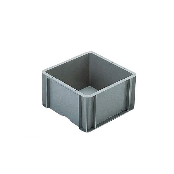 TP規格コンテナボックス [TP-332B 穴無し] グレー 相互モジュール嵌合可