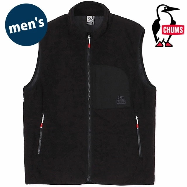 ブービー ステッチ フリース ベスト [CH04-1418] M Booby Stitch Fleece Vest メンズ アウター 中綿キルティング Black（K001）