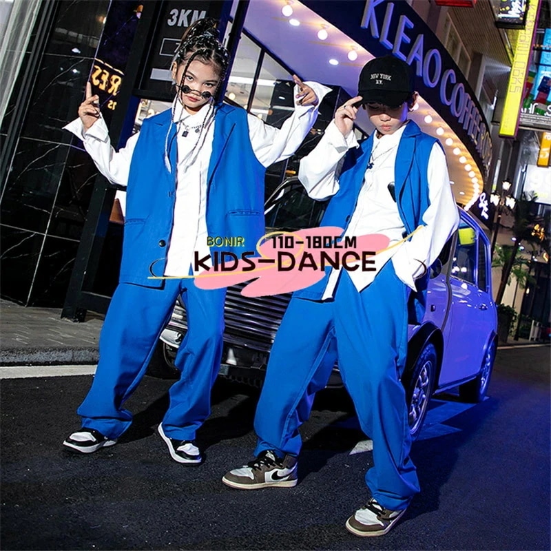 [イベントのための新作]キッズダンス衣装 セットアップ ダンス発表会 イベント スーツ kpop 礼服 子供服 ヒップホップ シャツ ベスト 子供スーツ ダンス 女の子 男の子 ストリート b系 hi