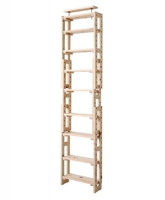 国産ひのきつっぱりシェルフ/ラックシリーズ シェルフ本体 幅50 奥行17