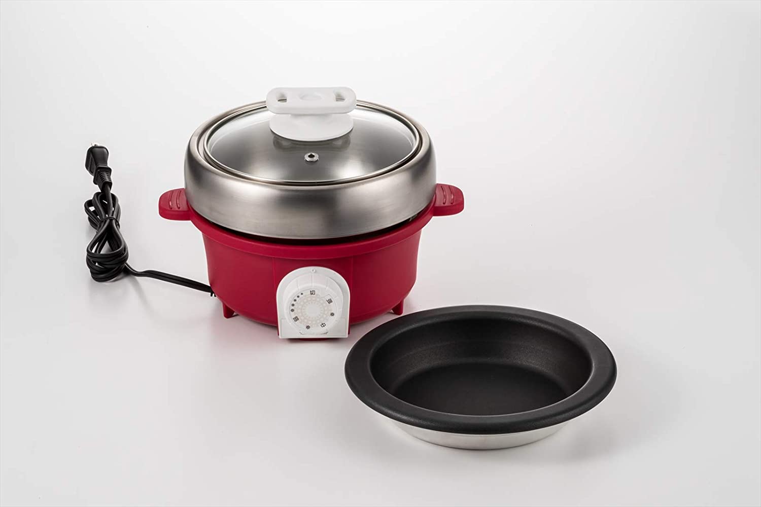 プチプレジール　電気ミニグリル鍋　レッド　MGP-658