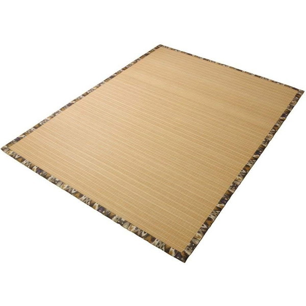 1100460064501 ラグ カーペット バンブー 竹 カモフラ 迷彩 DXジョア ブラウン 約180×180cm メーカー直送