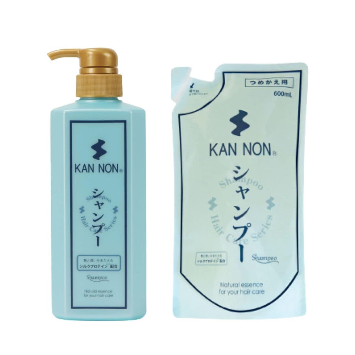 観音温泉 シャンプー 本体700ml＋詰替用600ml 温泉水 アミノ酸シャンプー ヘアケア 温泉コスメ