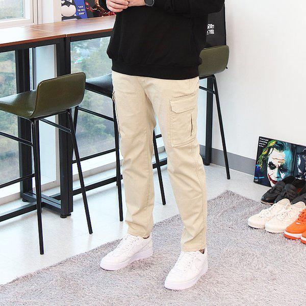 WDK メンズ ビッグサイズ 4カラー バンディング カーゴパンツ